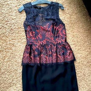 Midi peplum dress